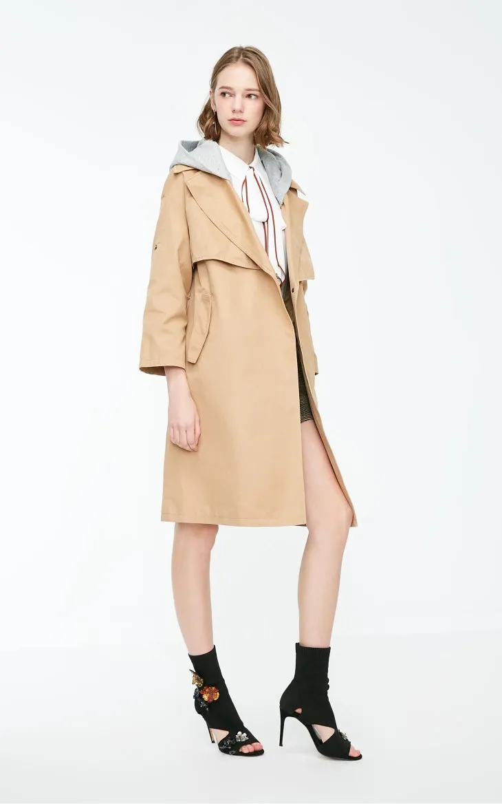 Vero Moda женское хлопковое пальто со съемным капюшоном | 319121515