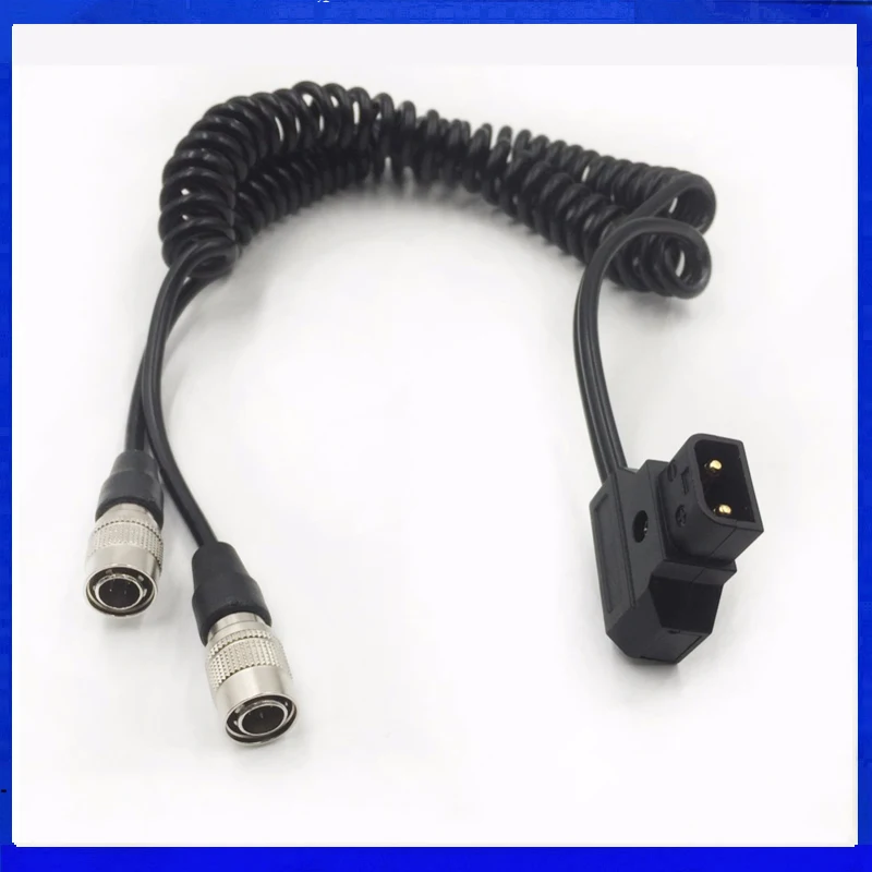 Sound Devices 688 633 Zoom F8 Power Kabel, 2 in 1 D-TAP Männlichen zu Hirose 4 pin Männlichen Frühjahr Coiled Cab recorder zoom F8 power kabel