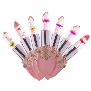 

Lipstick jelly flower temperature change lip balm lotion moisturizing lasting magic lipstick tattoo ink