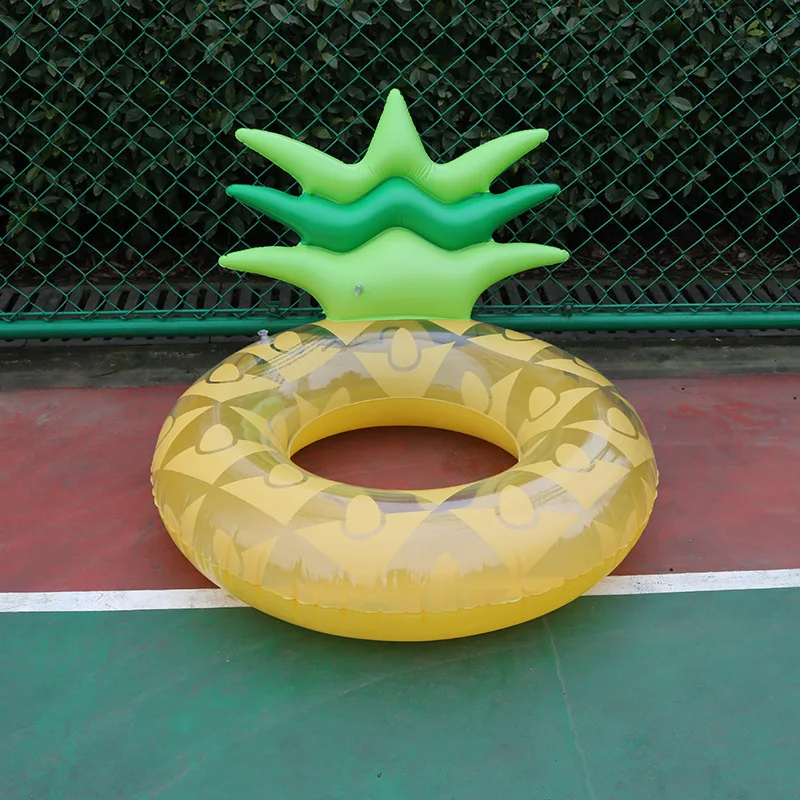 

New Style Backrest Pineapple Loungers Adult Water Swimming Tube Pineapple Thick Armpits Ring-