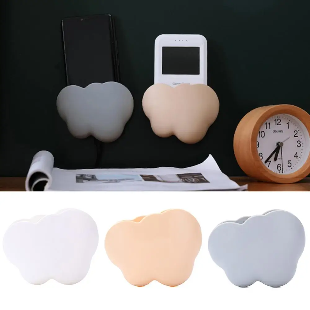 

Cloud Shaped Wall Mounted Storage Box Wall Hanging Shelf Free Punch Multi-function Holder Phone Holder Stand Container