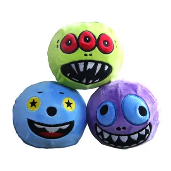 

Funny Halloween Plush Toys Embroidery Monster Kids Squeezable Slow Rising Dolls R7RB