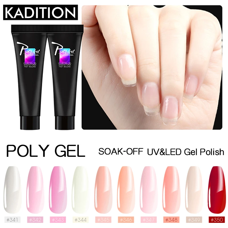 Natural Gel Polygel Color Gel Nail Polish Reusable Quick Building Nail