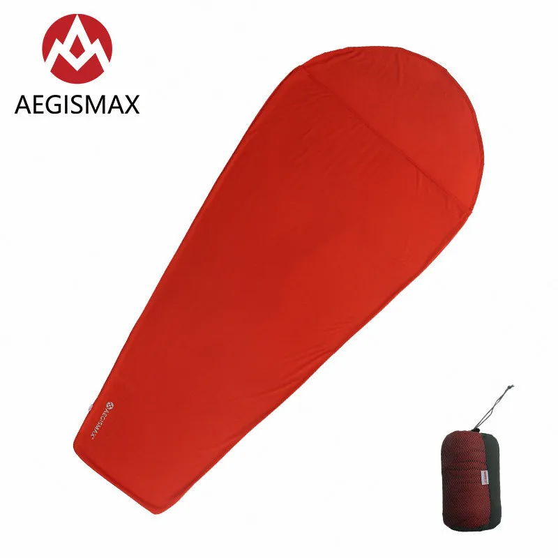 AEGISMAX кемпинг спальный мешок вкладыш конверт и Мумия Открытый Кемпинг портативный одноместный спальный мешок вкладыш замок температуры
