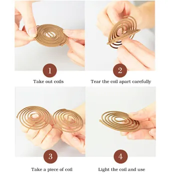 

10 Pieces Citronella Spiral A Set Consists of Metal Holder for Garden Summer dropshipping