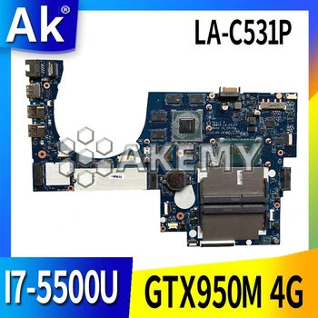 

free shipping 813682-001 813682-501 813682-601 For HP 17T-N M7-N series laptop motherboard I7-5500 CPU LA-C531P