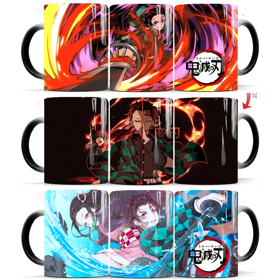 

Demon Slayer Coffee Mug 350ml Ceramic Color Changing Mug Milk Tea Cups Best Gift for Your Friends Drop Shipping Mugs