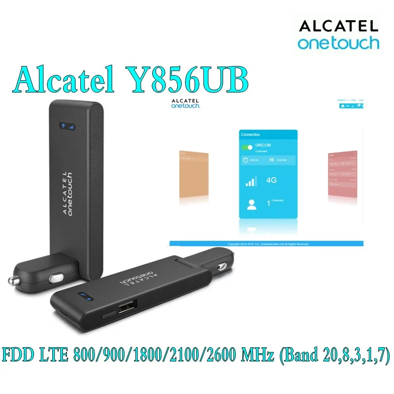 Разблокированный Alcatel One Touch Y856 4G Автомобильный Mifi роутер карман для