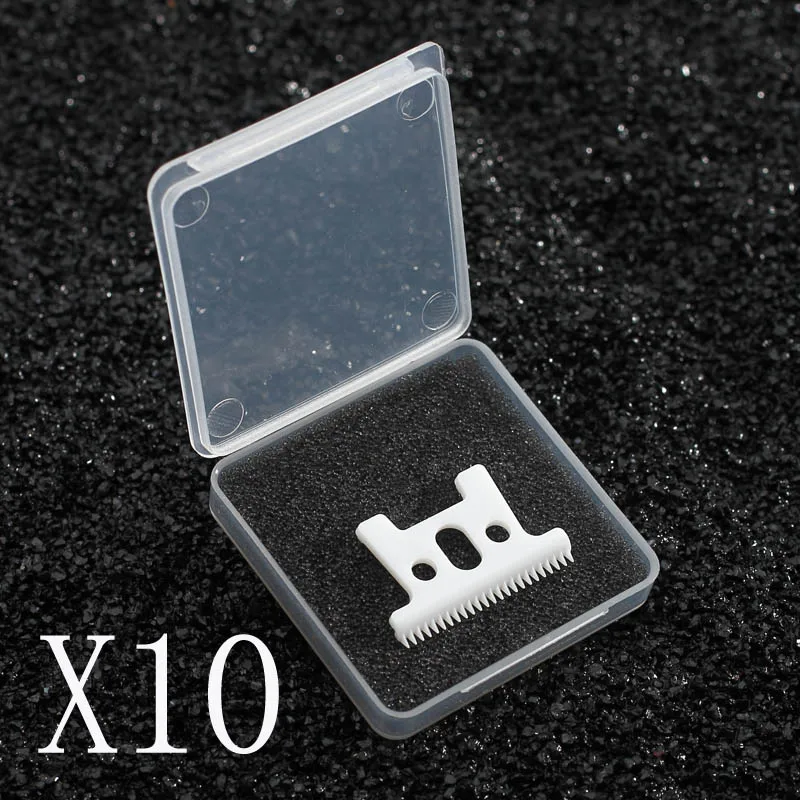 10 pcs 2/10/50/500 шт для Andis D7 D8 SlimLine Pro Li ion аккумулятор выбор. Керамика подвижное лезвие 24 зубы с коробкой Замена T лезвие - Цвет: 10 pcs