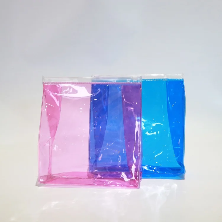 

Cheap PVC Transparent Clear Zipper Standup Cosmetic Bag Pouches Aceept Customer Logo and Size