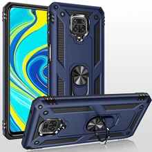Carcasa de lujo a prueba de golpes para Redmi Note 7 8T 9 9S K20 K30 Pro para xiaomi Note 9 9T 9SE 10 Pro, funda de anillo(China)