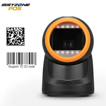 

IssyzonePOS 2D Barcode Scanner QR Code Reader Omni-directional PDF417 Data Matrix Deader Automatic USB Wired Scanner