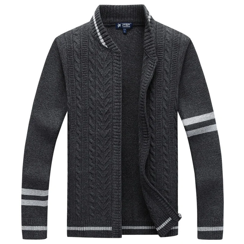 

Mens Sweaters for 2019 Autumn Winter Men's Cardigans Sweaters Casual Clothes For Men Zipper Pull Homme Warm Knitwear Sweater