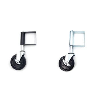 

5 Inch Rubber Mute Spring Loaded Gate Door Wheel Caster Spring Wheel 100Kg Load Capacity Home Gate Door Roller Slider