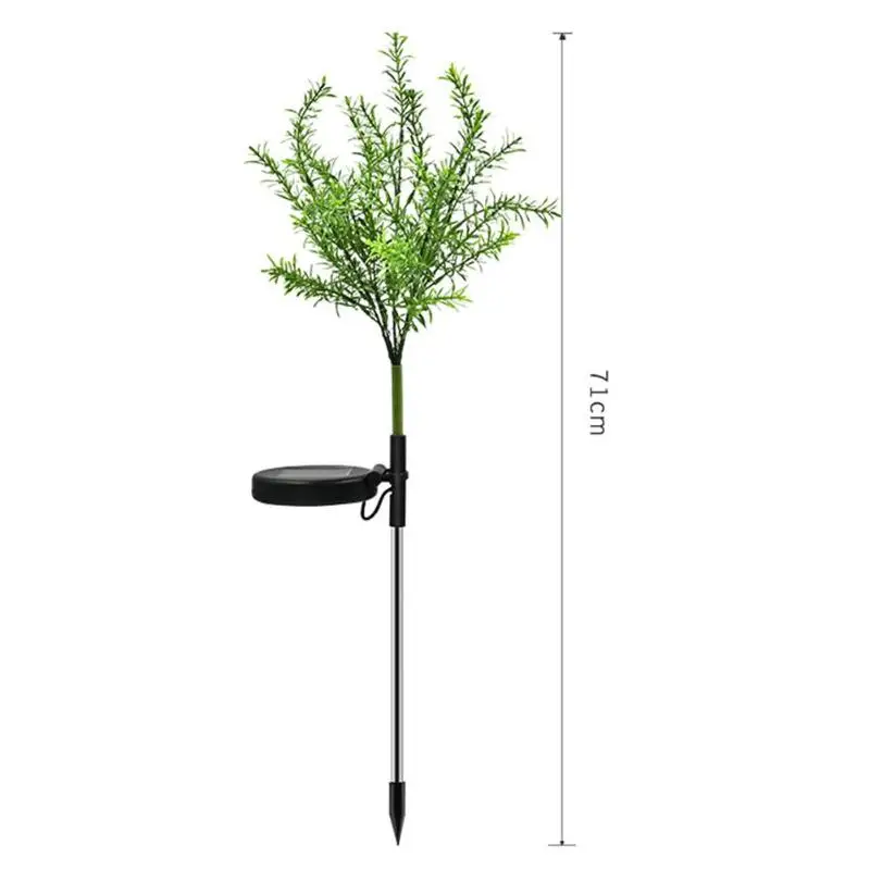 2pcs Xmas Tree Solar LED Lawn Lamp Spike IP65 Outdoor Garden Colorful Light Garden Decoration Light for Christmas Dropshipping