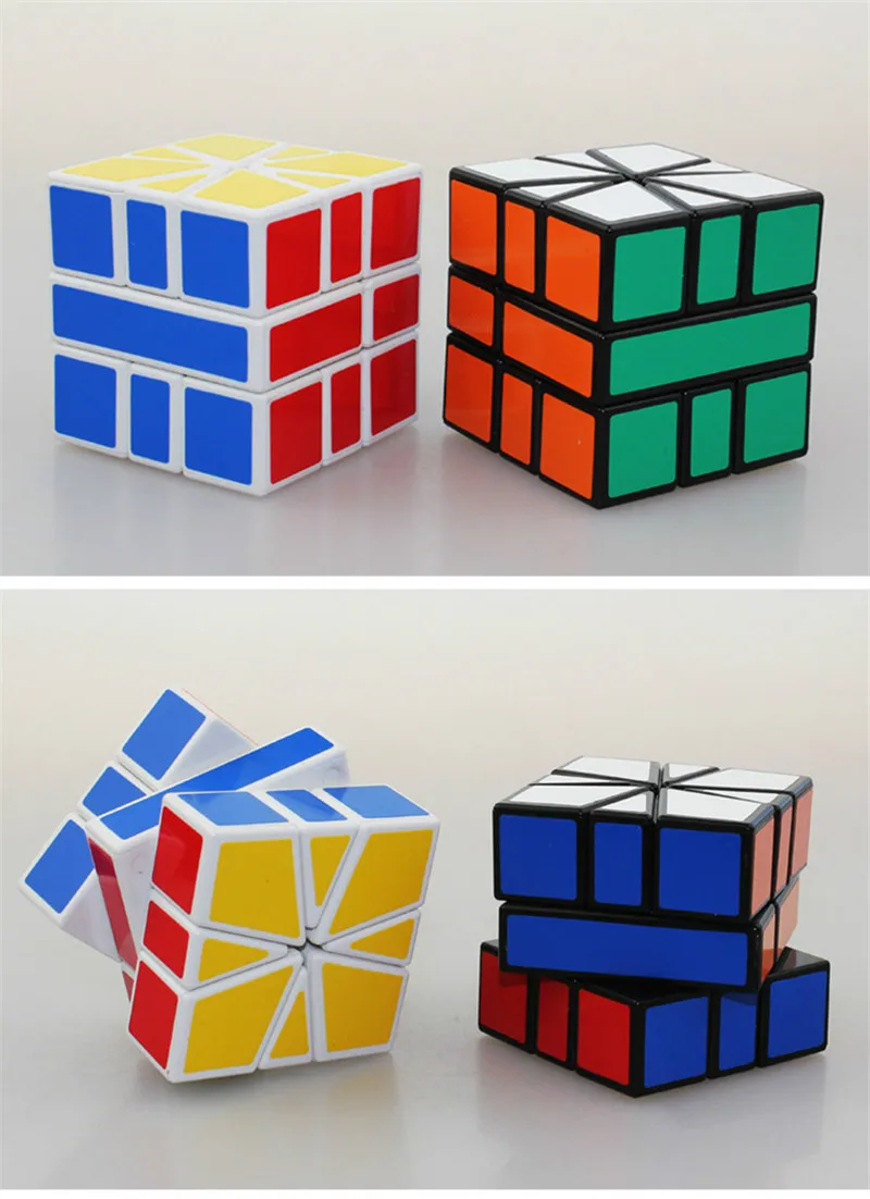SQ 1 куб Skewb Волшебные гладкие красочные Волшебные Пазлы Cubo Magico скорость Обучающие игрушки необычный кубик Волшебный мини подарок EE50MF