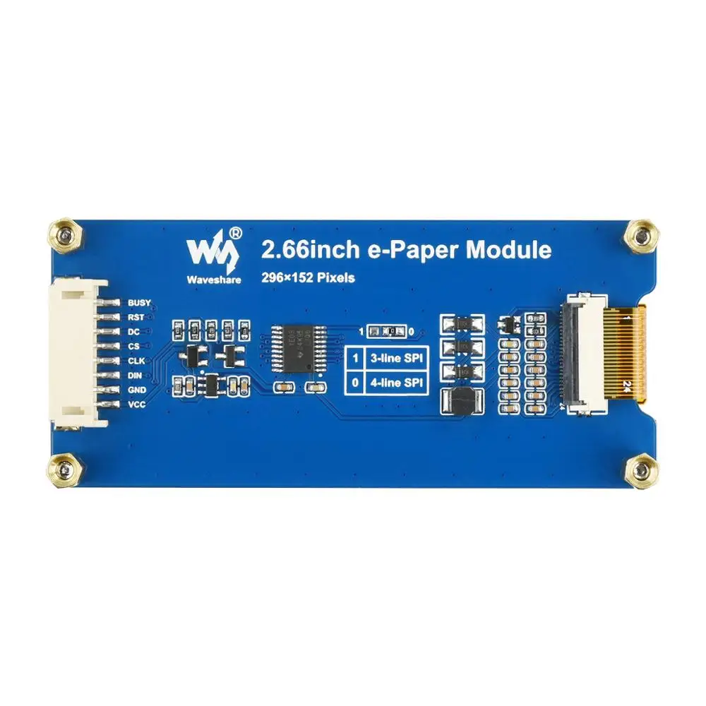 Módulo de Tela de Exibição para Raspberry 4b para Arduino Polegada Interface Epaper Eink E-paper pi Zero w 3b Plus 4 2.66 Spi 3-color - Imagem 2