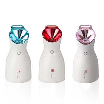 

Blue 3 in 1 Deep Cleaning Facial Steamer Cleaner Beauty Face Steaming Device Mist Steam Thermal Sprayer Machine Spa Skin Care To