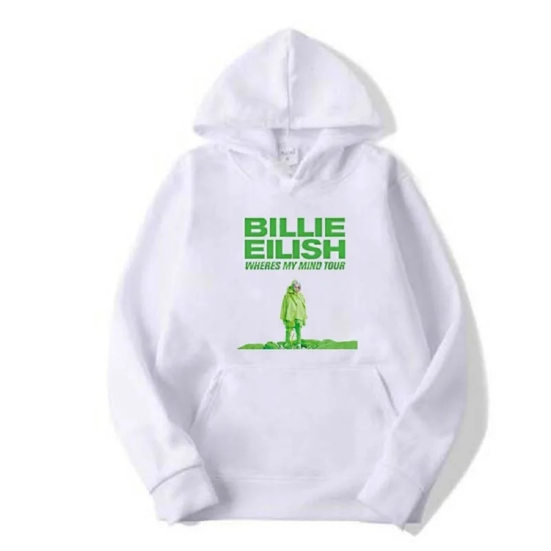 Billie Eilish Tour толстовки Топы пуловеры толстовки с капюшоном
