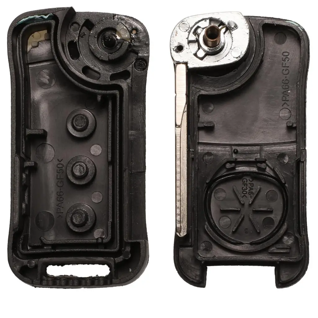 Jingyuqin Замена дистанционного Флип складной Автомобильный ключ оболочки чехол Fob для Porsche Cayenne GTS 3 кнопки