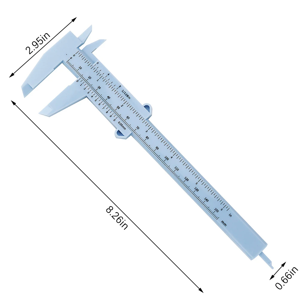 Tool Woodworking Metalworking Plumbing Model Making 80mm 150mm 0.5 Vernier Caliper Aperture Depth Diameter Measure Tool