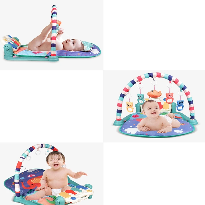 Детский игровой коврик, детский коврик для ползания, развивающий детский игровой коврик, музыкальный коврик для ребенка, погремушка, развивающие игрушки для детей