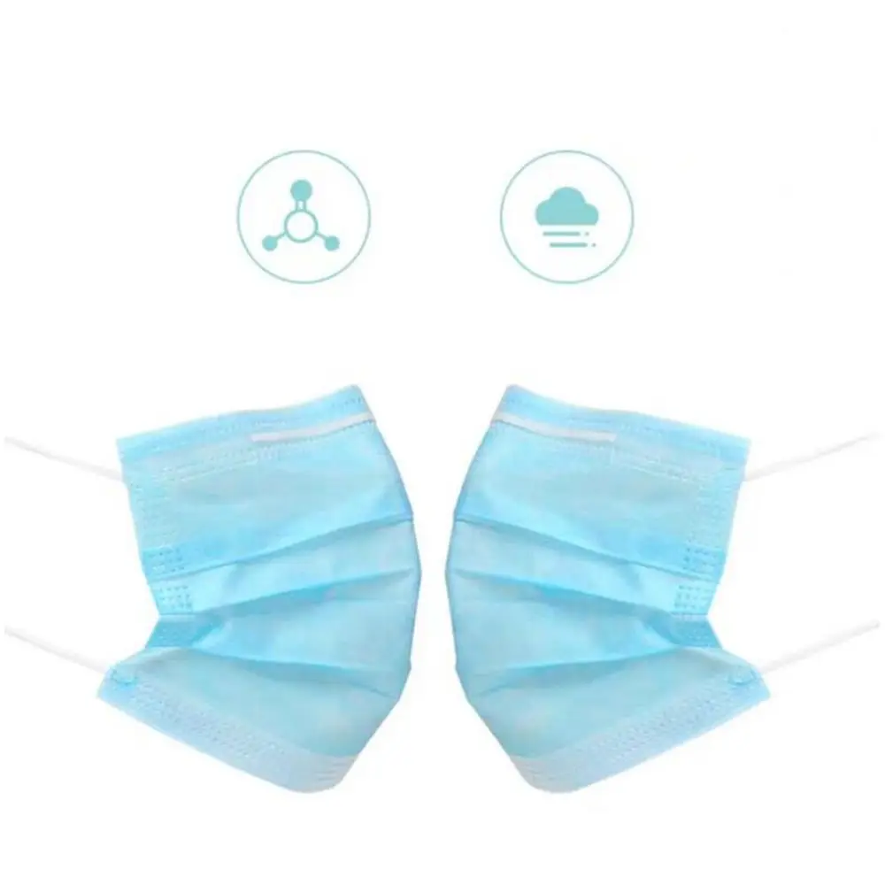 

100pcs Disposable Protective Mask 3-layer Filter Anti-saliva Adult N95
