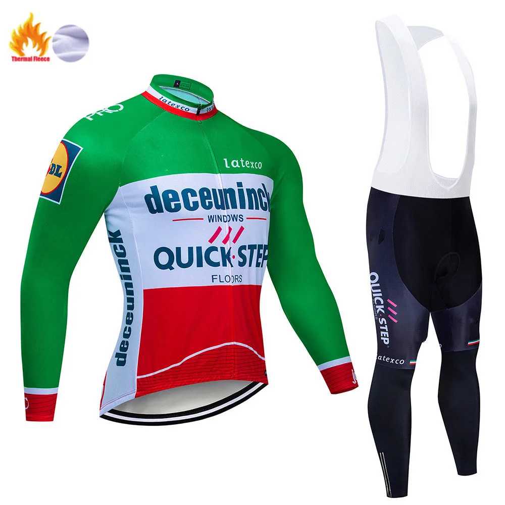 Командный быстрый шаг Велоспорт Джерси 19D нагрудник набор бельгийский велосипед одежда мужская зимняя теплая флисовая велосипедная Одежда для велоспорта - Цвет: Cycling suit