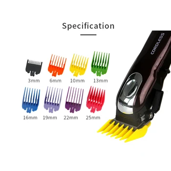 

8pcs/set Colorful Guide Size Comb Multiple Sizes Metal Limited Combs Hair Clipper Tool Limit Comb Hair Hair Trimmer Cutting Tool