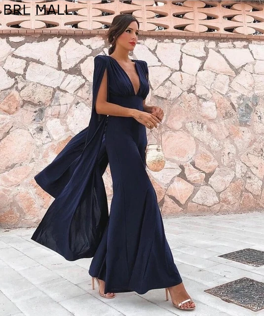 de gasa marino mujer, vestidos de noche con capa, vestido Formal elegante para fiesta recepción, trajes de pantalón, vestidos de Gala baratos _ - AliExpress Mobile