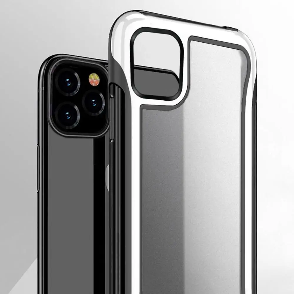 For iPhone 11/11 Pro/11 Pro Max Case Hybrid Heavy Duty Shockproof Clear