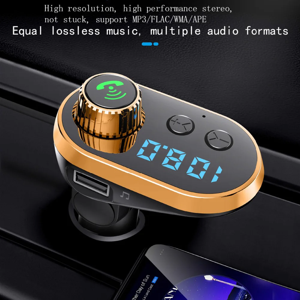 Беспроводной Bluetooth автомобильный комплект fm-передатчик радио MP3 музыкальный плеер с USB портом