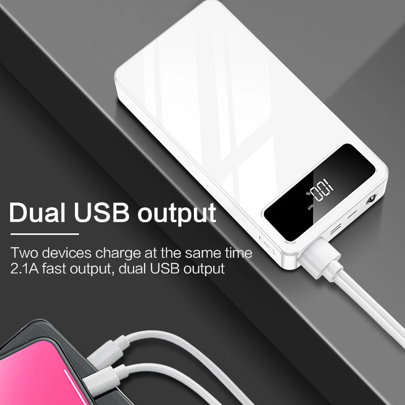 Портативный внешний аккумулятор на 30000 мА · ч с 2 USB портами|Внешние аккумуляторы| |