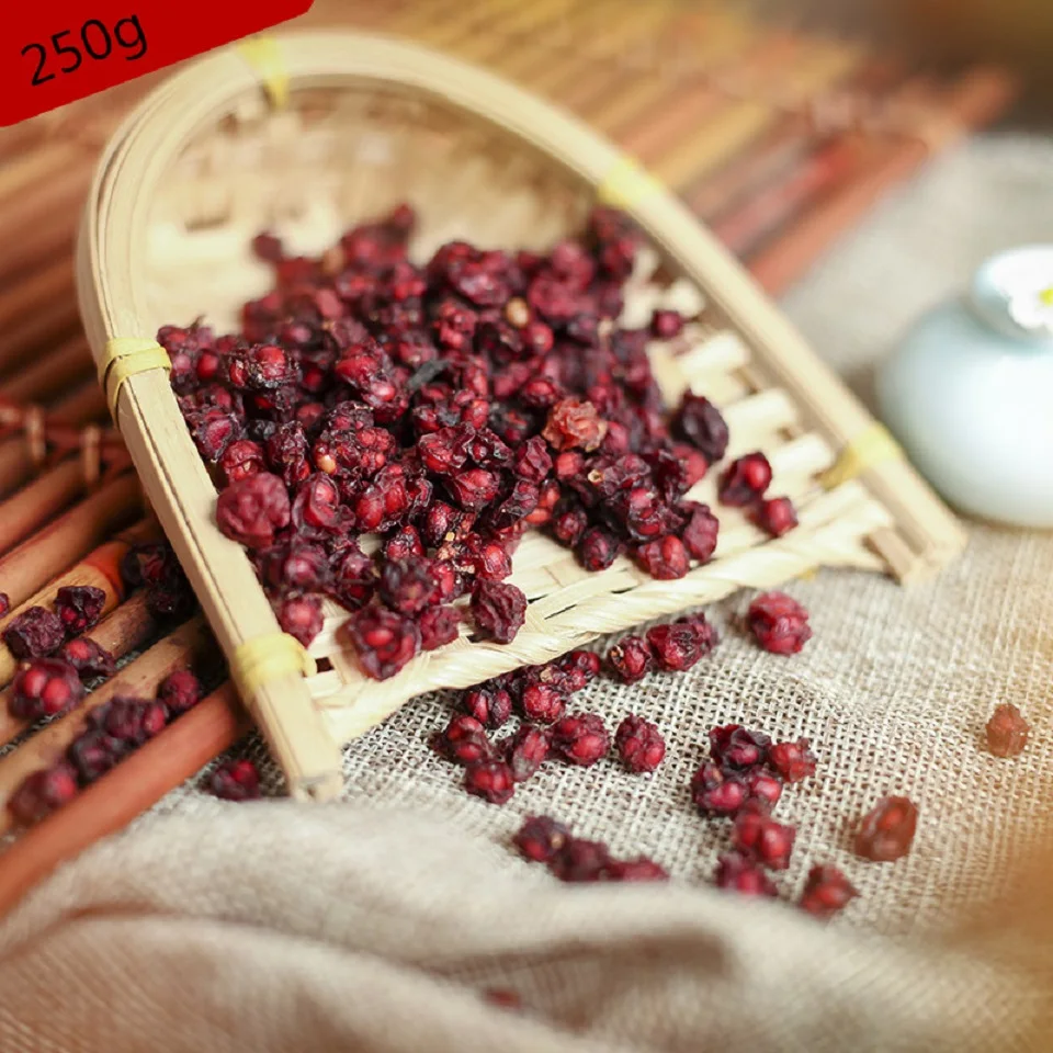 Органический сушеный чай Schisandra Chinensis Wu Wei Zi с пятью вкусовыми ягодными травами Wuweizi травяной чай для заботы о здоровье