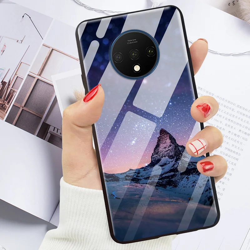 Чехол из закаленного стекла для Oneplus 7 T, чехол для Oneplus 7T One plus 7T 7 T, чехол для Oneplus7T