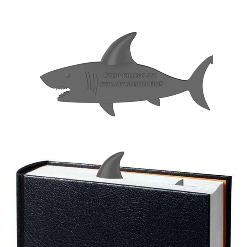 

Novelty Shark Bookmark Page Marker Funny Books Mark Creative Page Holder Stationery Office School Supplies Gift