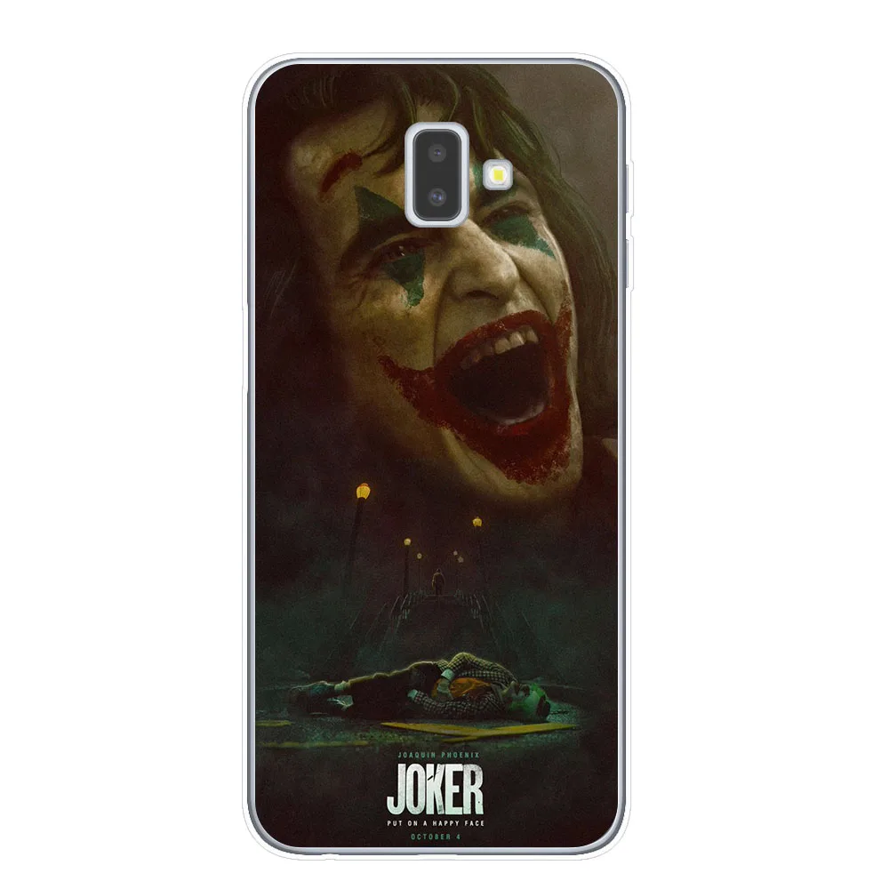 T7782 Joker из фильма ужасов «надевать счастливого лица мягкий TPU чехол для samsung J3 J5 J7 J4 J6 плюс Примечание 10 Pro Прозрачный чехол для телефона - Цвет: T7782