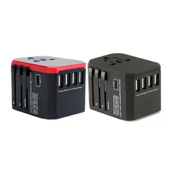 

Travel Converter Head USB High Speed Charging Output Socket Multi-function Travel AC Power Charger Adapter