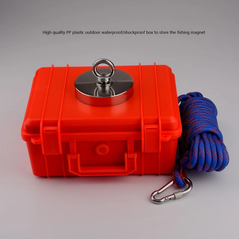 600 кг сильный Неодимовый Постоянный N52 магнит для рыбалки дизайн магнит магнитный материал база с перчатками Веревка Сумка Коробка