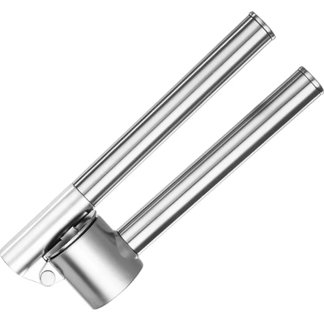 

Portable Garlic Press Crusher Deluxe Stainless Steel Thickening Device Manual Folder Tools