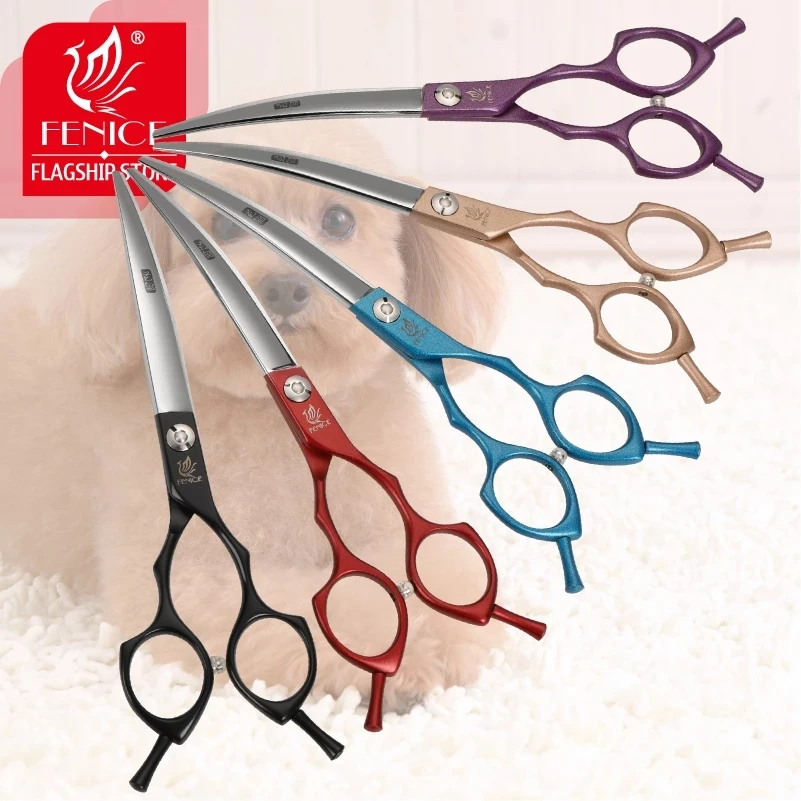 6.5 /7.0inch Jp440c Curved&Thinning&Straight Scissors Dog Grooming Shears Pet Grooming Dog Cat Supplies dog grooming scissors,dog grooming scissors kit