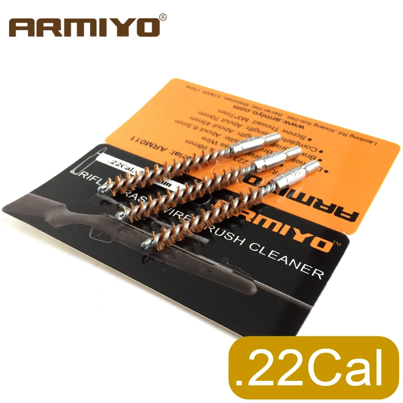 Armiyo пистолет отверстия кисти. 22Cal 5 56 мм Чистка ствола винтовки набор страйкбол