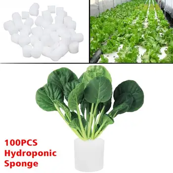 

100PCS Hydroponic Vegetables Nursery Pots Nursery Sponge Flower Seed Cultivation Soilless Cultivation System Seed Trays
