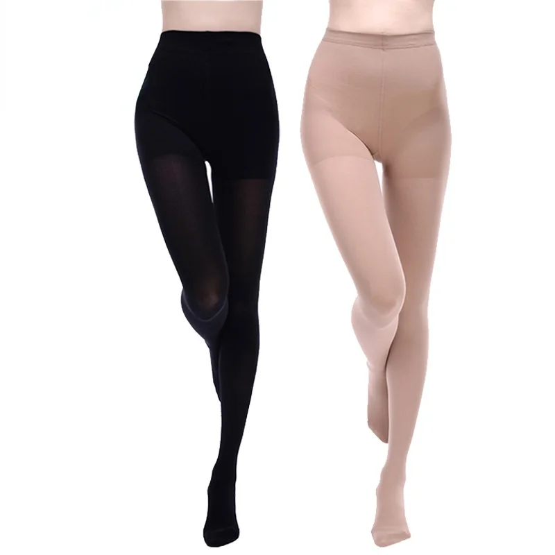 3040mmHg Elastic Nursing Socks Medical Compression Panty Hose