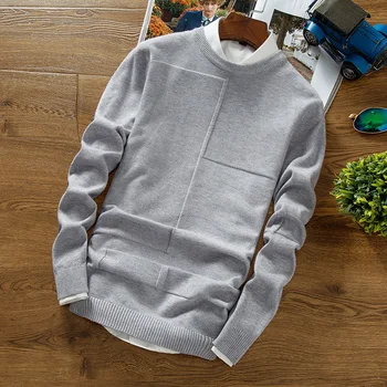 

Mens Sweaters 2019 Autumn and Winter New Fashion Casual Full Plus Size Sweater Round Neck Pullover Men