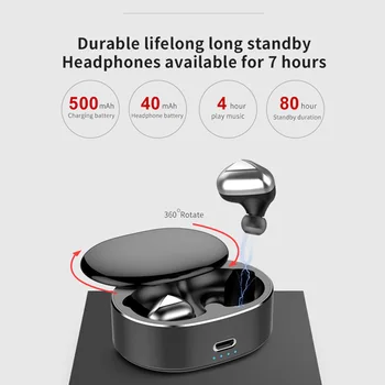 

Bluetooth Stereo Music Earbuds Earphone Sport Gameing Earphone T50 TWS 5.0 3D Wireless Noise Reduction Noise Reduction Earpiece