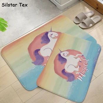 

Silstar Tex Dreamy Unicorn Bath Mats Long Carpet Rug Corridor Microfibre Kitchen Mat For Floor Home Bathroom