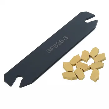 

SMBB1626 Cutter Holder+ SPB326 Cut Off Cutting Blade 3mm Inserts Cutting Tool