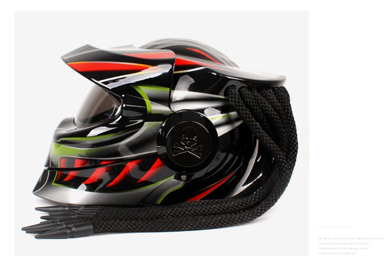 Мотоциклетный шлем с полным лицом универсальный для Harley Predator мотоциклетный шлем ретро унисекс персональный скутер мотоциклетный шлем