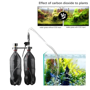 

Aquarium DIY CO2 Generator System Kit for Plants Aquarium with Solenoid Valve Bubble Counter & Check Carbon Dioxide Reactor Kit
